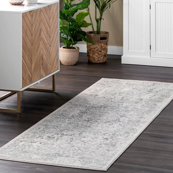 nuLOOM Odell Faded Vintage Area Rug - 2& 8x22 x 20& Runner - Ivory