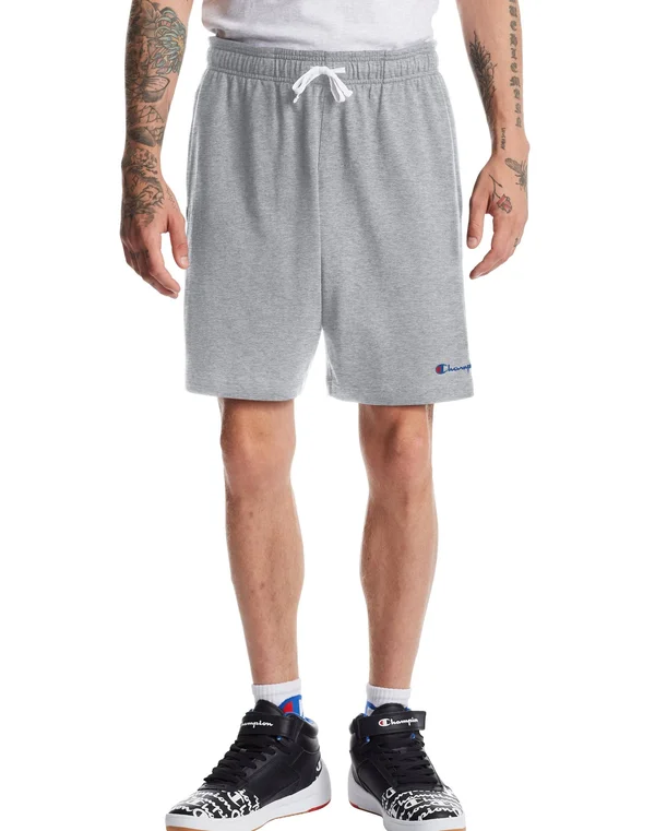 Men's Champion Life Heavyweight Jersey Shorts Oxford Grey Xs