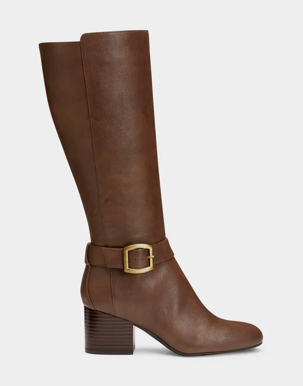 Aerosoles Patience Mid Shaft Boots - Dark Brown