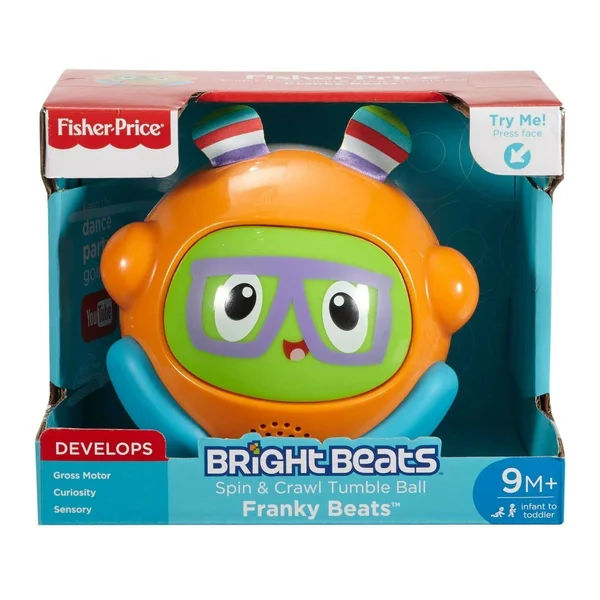 Bright Beats Spin & Crawl Tumble Ball Franky Beats