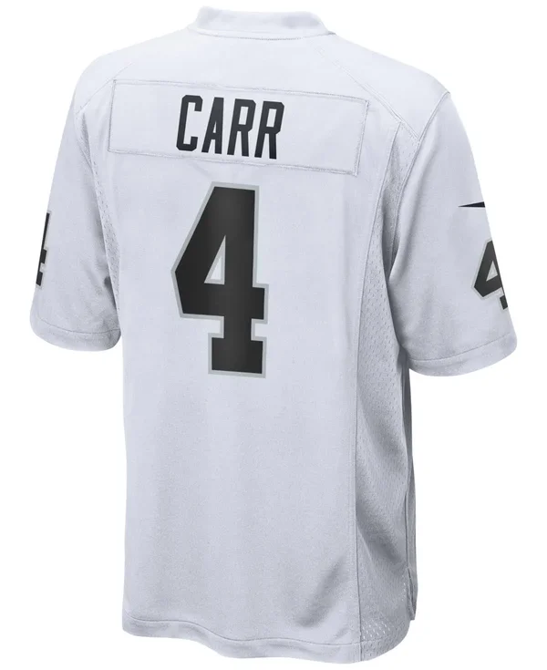 Raiders Nike Derek Carr White Game Jersey