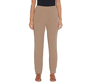 Susan Graver Essentials Lustra Knit PetiteSkinny Pants, Size 2x Petite, Mushroom