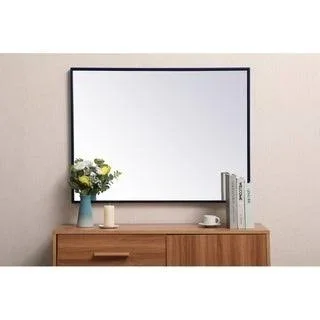 Carson Carrington Salsnas Metal Frame Rectangular Mirror (27W x 36H - Blue)