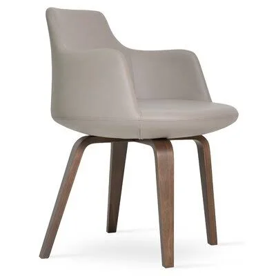 Dervish Armchair sohoConcept Upholstery Color: Blue, Leg Color: Wenge