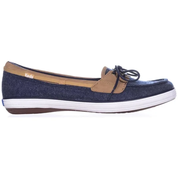 Keds Glimmer Women's Boat Shoes - Blue (Navy), 8.5