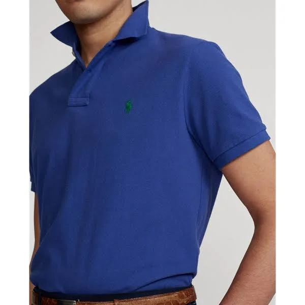 Ralph Lauren Men's The Iconic Mesh Polo Shirt - Size 5X Big in Bright Navy