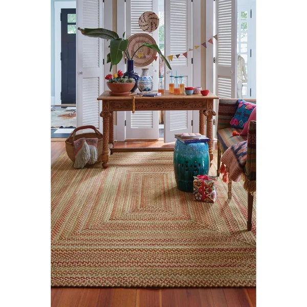 Capel Manchester Redwood Area Rug; Concentric Square 3&
