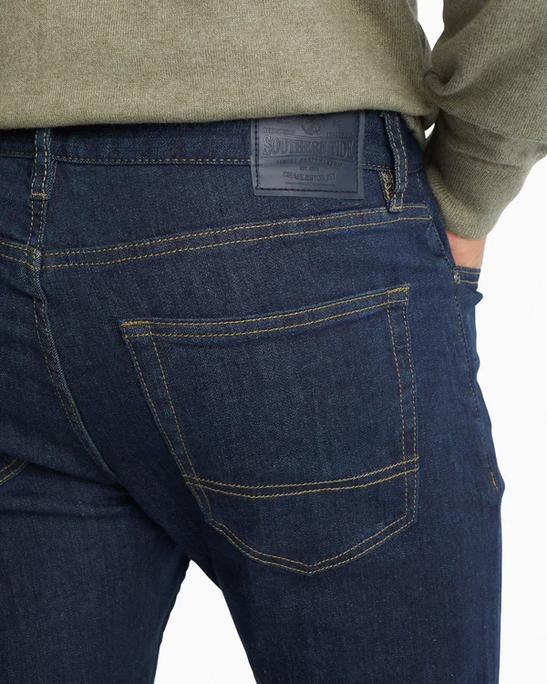 Mens Charleston Denim Jeans - Rinse - 42W x 34L by Southern Tide