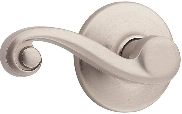 Kwikset 967LLRH-5S Lido Lever Right Hand Double Cylinder Interior with Smart KEY, Antique Brass