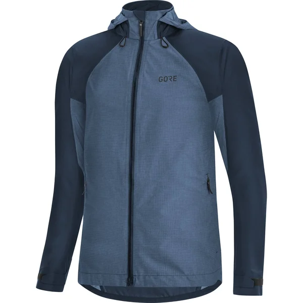 Gore Wear Women's C5 GTX Trail Hooded Jacket - XL - Orbit Blue