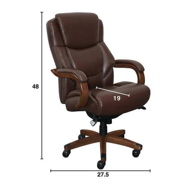 Serta at Home La-Z-Boy Delano Executive Office Chair - Chestnut Brown