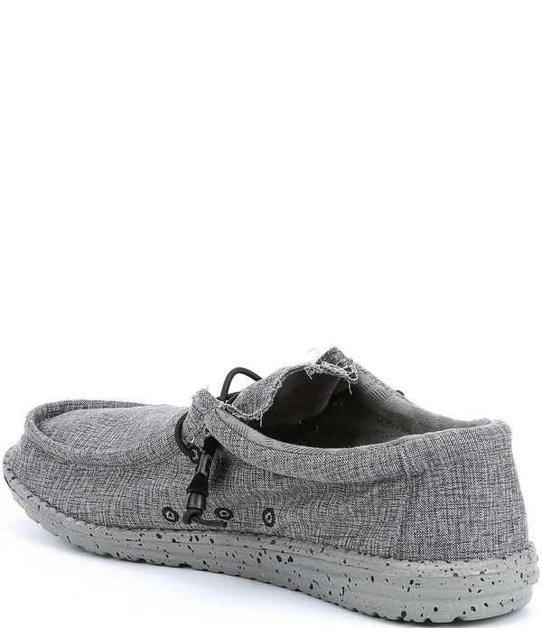 Hey Dude Men's Wally Stretch Shoes, Black