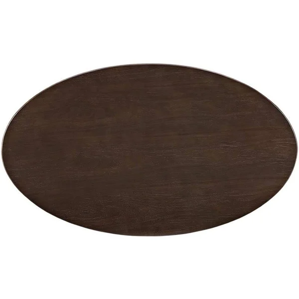 Pemberly Row 48x22 Oval Coffee Table in Walnut - PR-4753-1532845