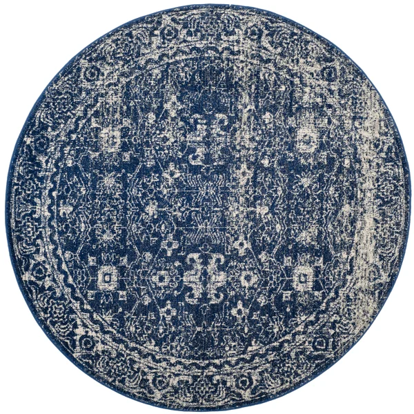 Evoke Rug Navy Ivory 2&2x22x9& Safavieh