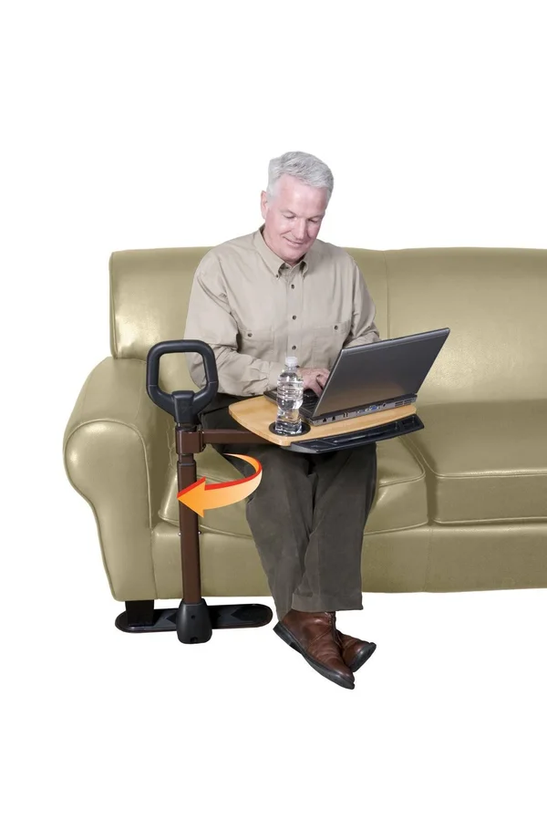 Able Life Able Tray - Bamboo Swivel TV Tray & Laptop Tray Table