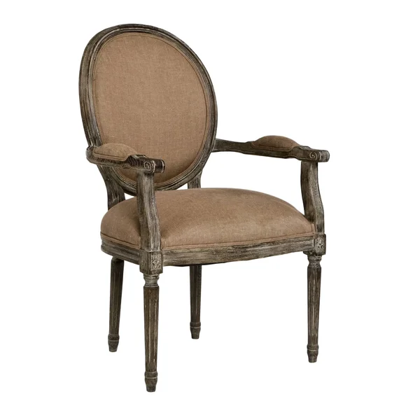Medallion Arm Chair - Copper Linen