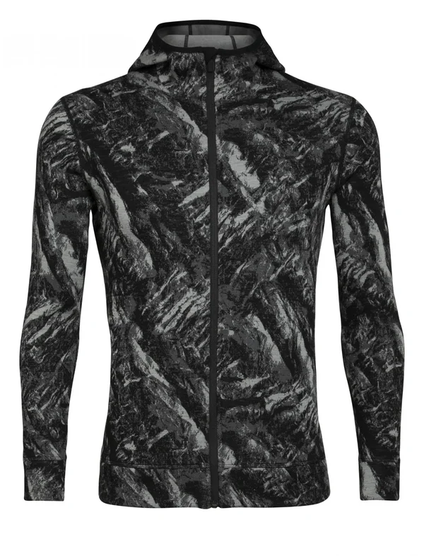 Icebreaker Mens Elemental LS Zip Hood