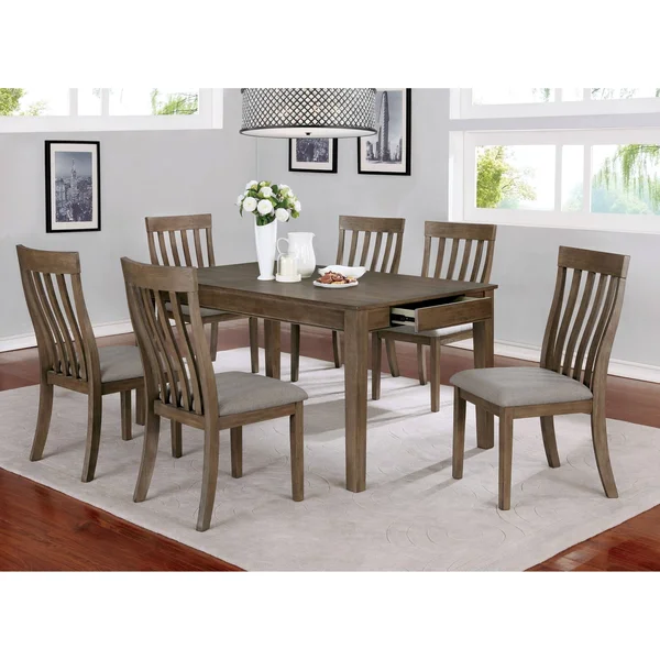 Furniture of America Khartsyzk Transitional Taupe Side Chairs Set of 2 - Warm Grey/Taupe