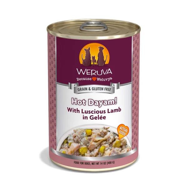 Weruva Hot Dayam Luscious Lamb Canned Dog Food - 14 oz, Case of 12