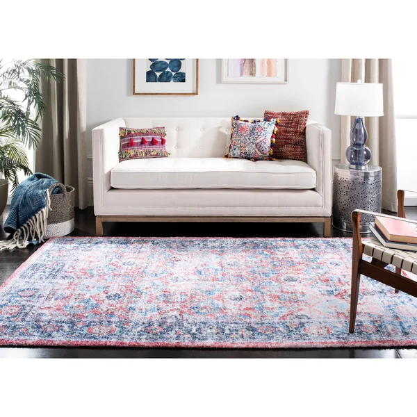 Safavieh Saffron 557 Area Rug, Rust, Blue, 2&3x22 x 8& Rectangle