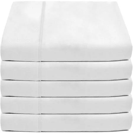 Bare Home Flat Top Sheet Premium 1800 Ultra-Soft Microfiber Collection - Double Brushed, Hypoallergenic, Wrinkle Resistant, Easy