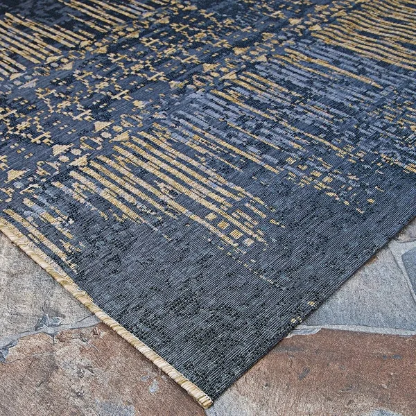 Lopez Dark Blue Indoor/Outdoor Area Rug by Havenside Home - 4& x 5&10x22
