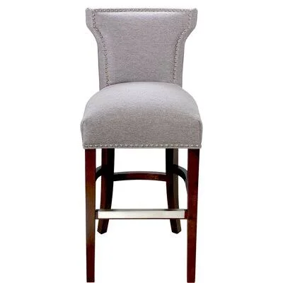 Akimi Counter & Bar Stool Red Barrel Studio Seat Height: Counter Stool (24x22 Seat Height) - Frame Color: Espresso, Upholster