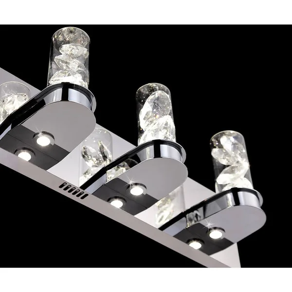 Home Decorators Collection Cusseta 23-Watt Crystal Integrated LED 3-Light Vanity Light