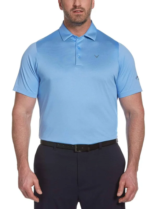 Callaway Men's Big & Tall Solid Swing Tech Polo Shirt - Cornflower Blue, Size 4X, Polyester/Elastane