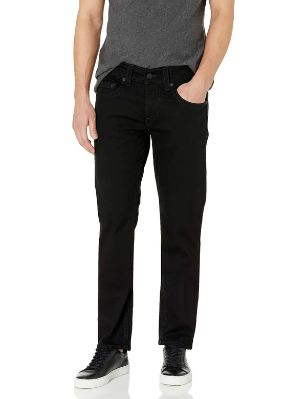 True Religion Geno Slim Jean 32 Inseam Jeans - Black - Straight Jeans