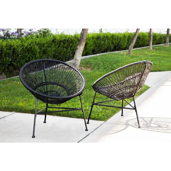 Coaster Home Furnishings 6KLB820309 Sombrillo Outdoor Rattan Accent Chair, Black
