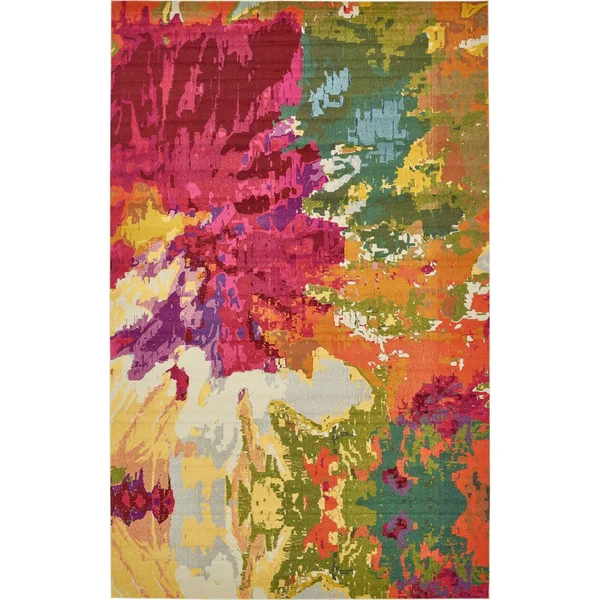 Unique Loom Estrella Apollo Multi 10& 6 x 16& 5 Area Rug