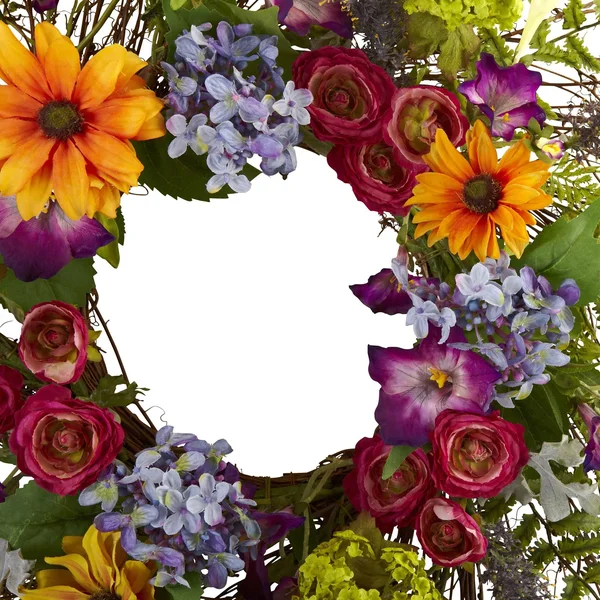 Nearly Natural 24x22 Spring Garden Wreath with Twig Base
