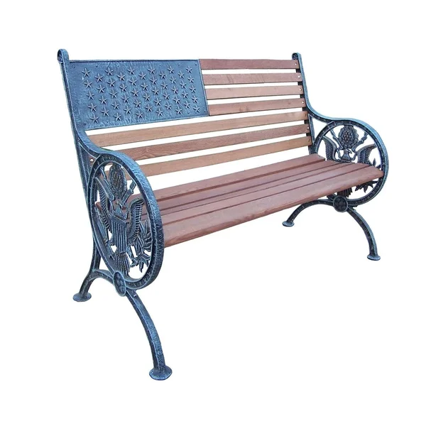 Oakland Living Corporation Proud American Hardwood/Metal Bench