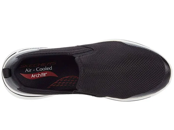 Skechers Men's GOwalk Arch Fit - Togpath Slip-On Walking Shoes - Black, 8.0