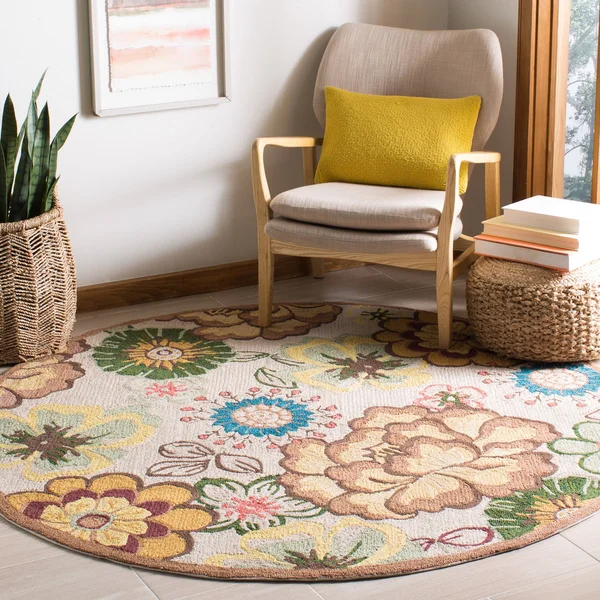 Safavieh Four Seasons FRS467F Ivory - Red 8& x 10& Area Rug