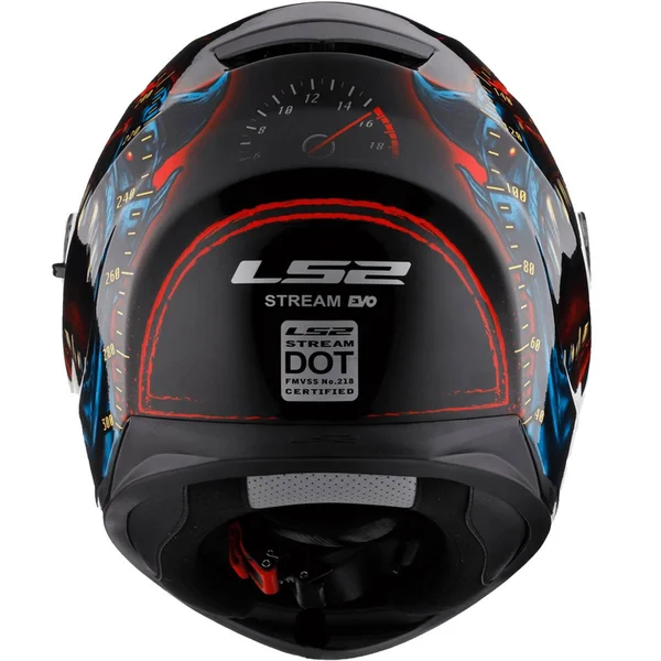 LS2 FF328 Stream Speed Demon Full Face Helmet - Size: XL, Black