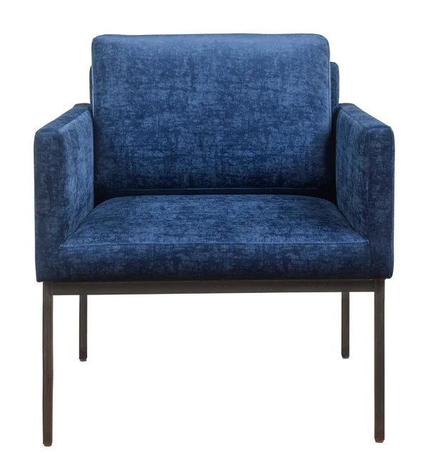 TOV Furniture Canton Navy Velvet Chair