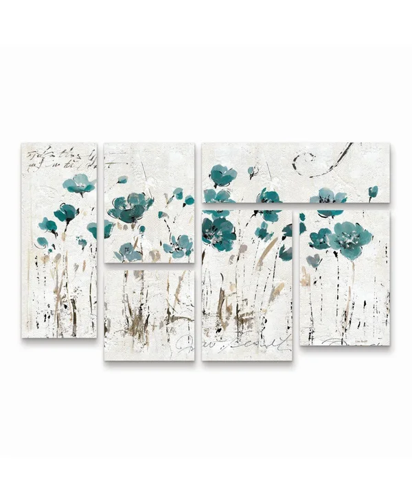 Lisa Audit 'Abstract Balance VI Blue' Multi Panel Art Set 6 Piece