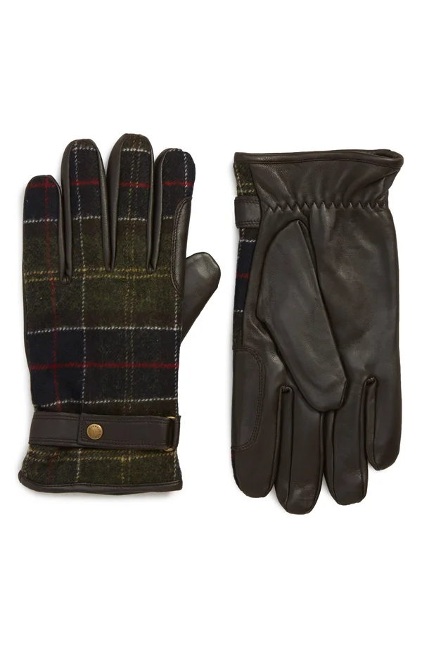 Barbour Newbrough Tartan Gloves - Classic - XL