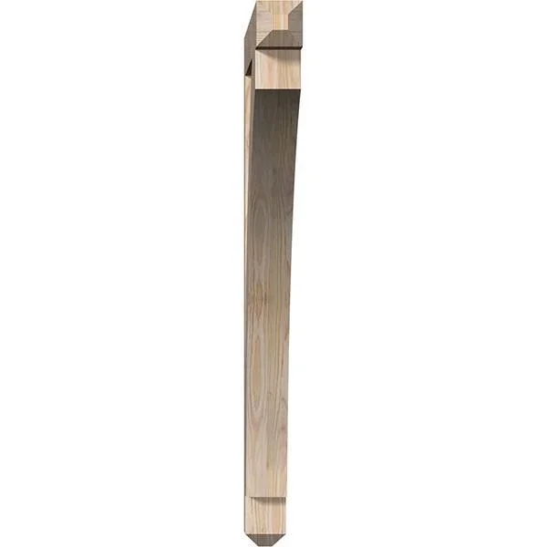 Ekena Millwork BKT04X38X44THR04SDF 3 1/2x22W x 38x22D x 44x22H Thorton Craftsman Smooth BRACKET, Douglas Fir