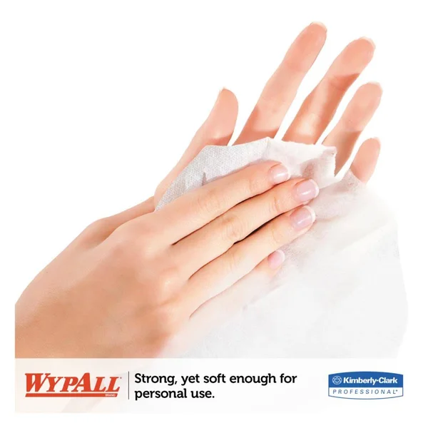 Wypall 1200-Pack Polyester Shop Towel in White - KCC03086