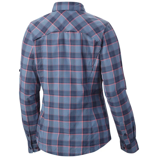 Columbia Silver Ridge Plaid Long Sleeve Shirt Crown Jewel Plaid XL