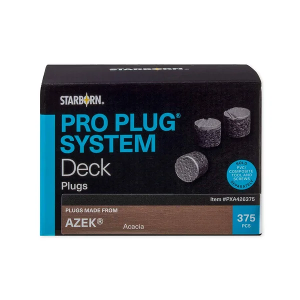 Starborn Industries Pro Plugs for Azek Decking - 375 Count - Azek Dark Hickory