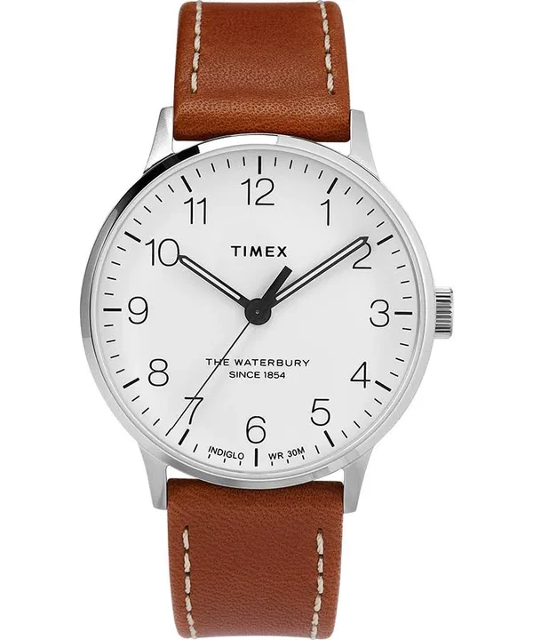 Timex The Waterbury Classic Quartz Movement White Dial Men's Watch Tw2t27500 - Size: 40