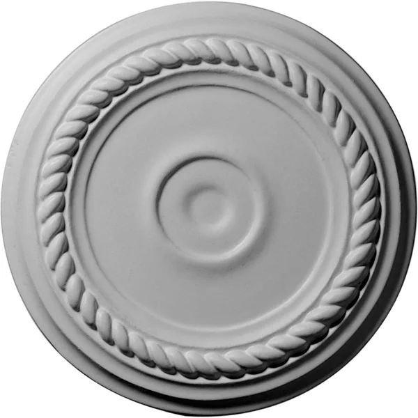 7 7/8 inchod x 3/4 inchp Small Alexandria Ceiling Medallion (Fits Canopies Up to 4 5/8 inch), Hand-Painted Root Beer Crackle
