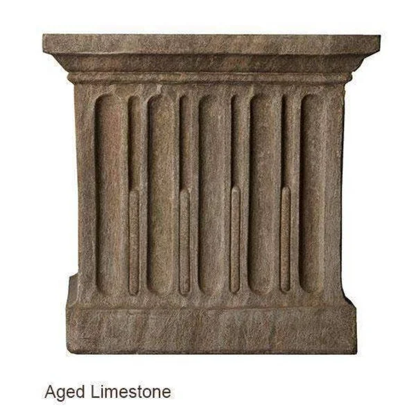 Campania International Fleur De Lis Brown Stone Small Urn