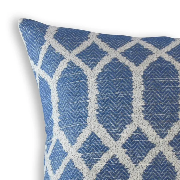 The Pillow Collection Qadr Geometric Decorative Throw Pillow Blue 24 x 24