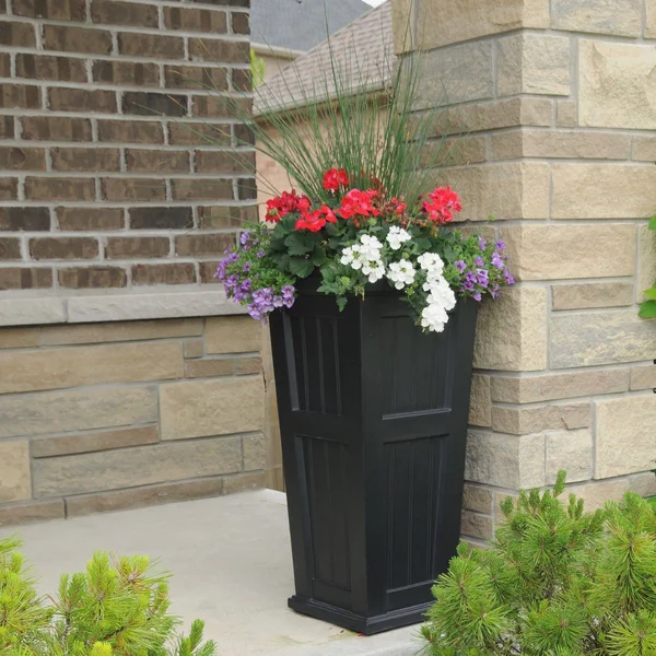 Mayne Cape Cod Tall Planter Black