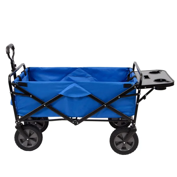 Mac Sports Folding Garden Utility Wagon with Table - Blue